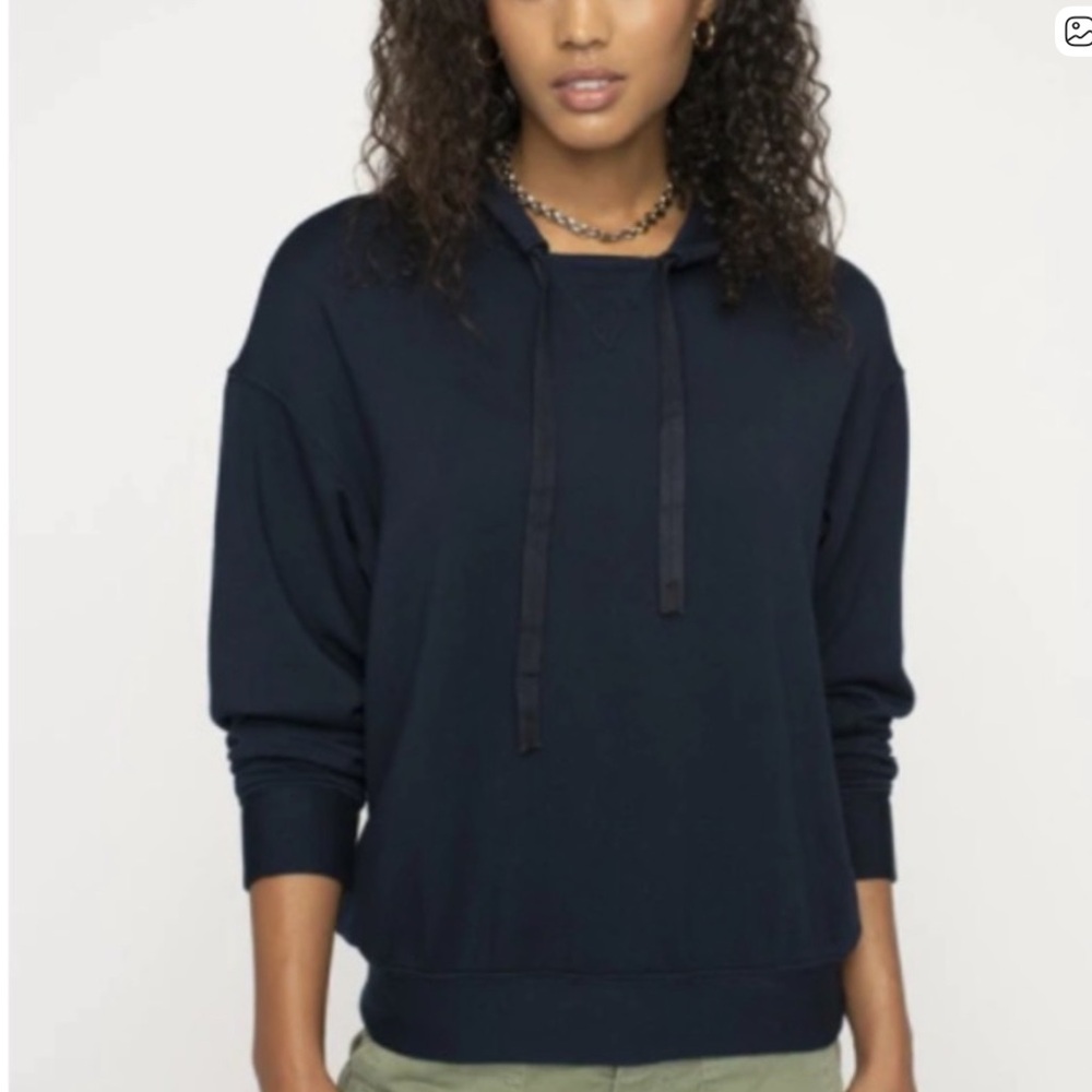 Stateside Softest Fleece Pullover Hoodie Sweatshirt Navy Medium